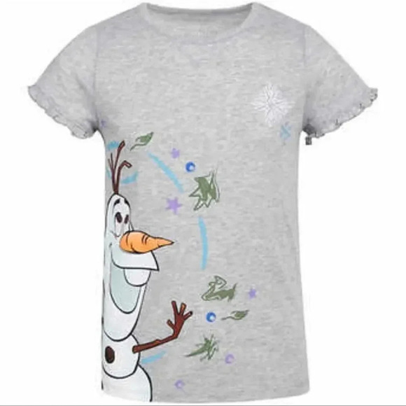 Frozen Kids' 4-pack Tee Elsa, Anna and Olaf Graphic Tee Size 4T - Picture 5 of 5